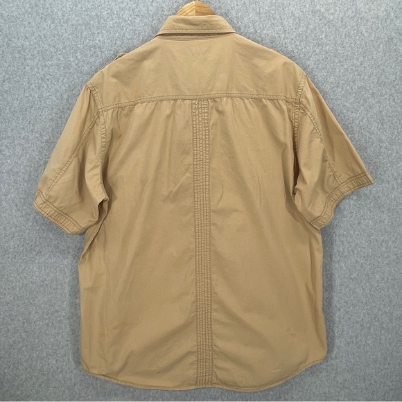 Vintage Y2K Ecko Unltd Beige X-Large Button Down Rhino Graphic Logo Design - Picture 12 of 14